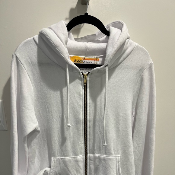 Aviator Nation “Rock and Roll”  zip-up hooded sweat jacket - Picture 3 of 10